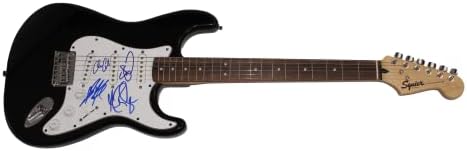 OAR O.A.R. A banda assinou autógrafo em tamanho grande Black Fender Stratocaster Electric Guitar B com Hames Spence Authentication