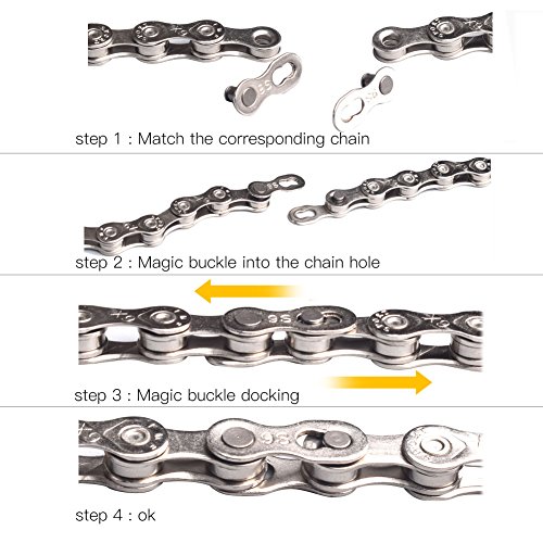 5 pares de bicicleta pesada Cadeia de liberação rápida Mater link Connector de junta mágica para 8/9/10 Velocidade