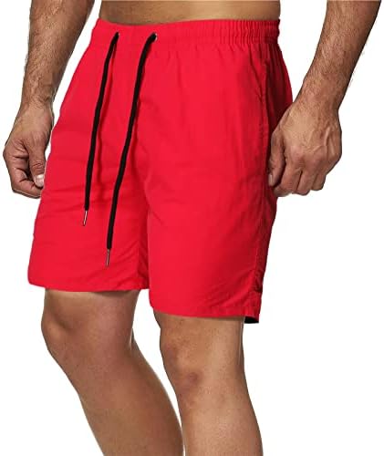 Wenkomg1 Swim Turncos para homens, shorts de natação rápida shorts quadrados shorts shorts maiô de verão com forro