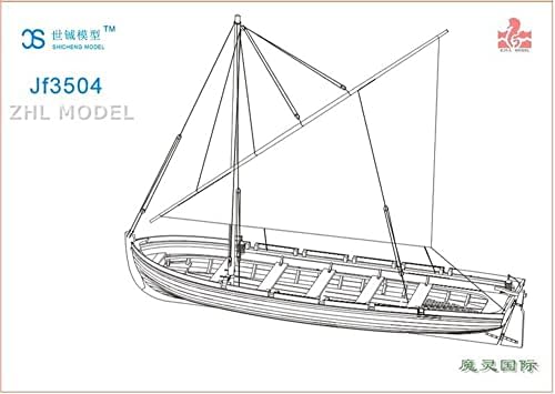 Barco de barco a vida de barco POF escala 1:35 Navio modelo de barco de madeira longa kit de navio de madeira