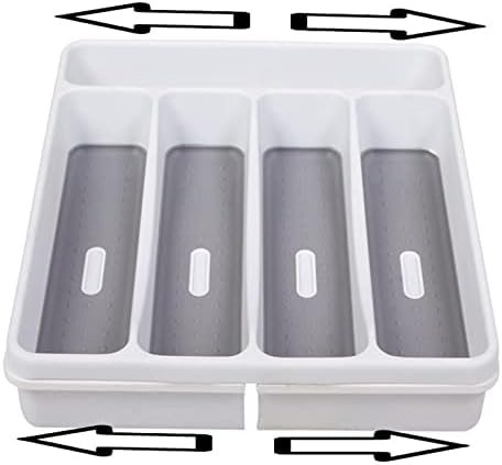 Bothyi Storage Partition Box, gaveta de tabela, caixa de bandeja de armazenamento para colher de talheres,