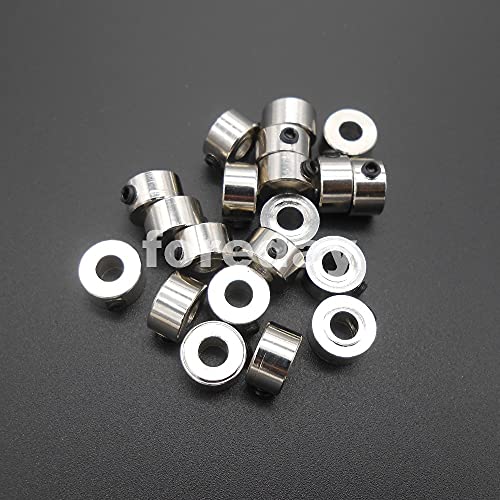 HISCUS 10PCS DIY 4mm 4,05mm M4 A espessura da bucha de metal 5mm de 5 mm de manga da manga do eixo de aço inoxidável 5mmx9mm *FD067