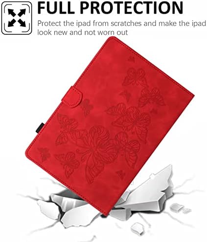 Tablet PC Protection Compatível com o Kindle Fire 7 2022 Release 7 polegadas, Caixa de couro premium vintage Tampa de proteção