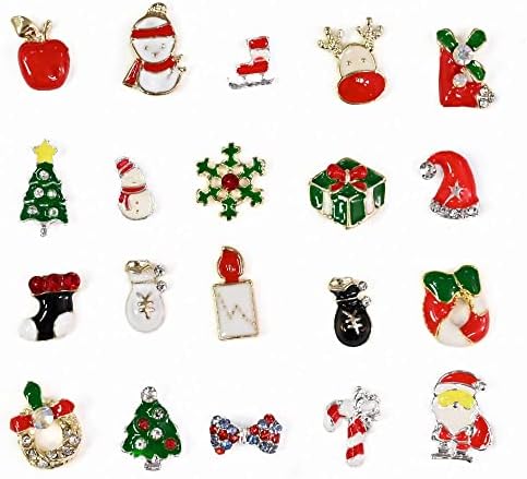 20Grids/Box Nails Alloy Art Charms Christmas/Jewelry Conjunto de unhas Rhinestones/rebites de metal200/400pcs ZB03 | Rhinestones