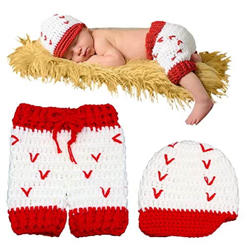 2 PCS Roupas de fotografia recém -nascidas, Baby Garoth Boys Photography Prop Crochet Cowboy Sapatos de colete de cowboy | Shorts de