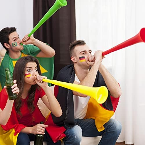 6 PCs estádium chifre vuvuzela fabricante de ruído sopra brinquedos de buzina de buzina de plástico para eventos para eventos