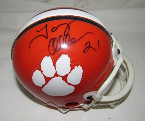 Terry Allen Clemson Tigers assinou Riddell Mini Capacete JSA 136435 - Mini capacetes da faculdade autografados