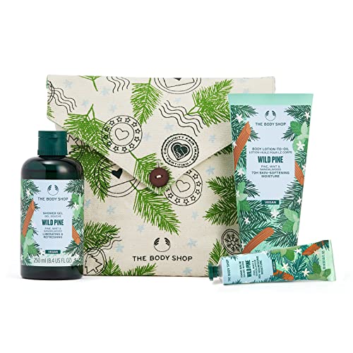 O Body Shop Laranjas e Stagens Essentials Gift - Spiced Orange Holiday Skincare Kit - Vegan - 3 itens