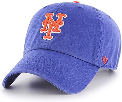 New York Mets Limpe o chapéu ajustável adulto de tamanho único