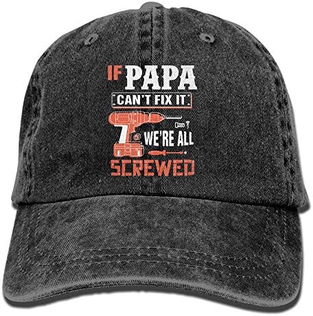 Se o papai não puder consertar, estamos todos ferrados, chapéu de beisebol, homens e mulheres, verão, chapéu de sol,