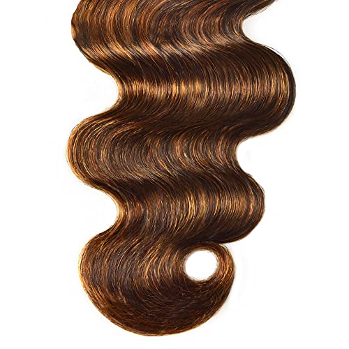Destaque Pacotes de cabelo humano ombre marrom pacote marrom 8a brasileira de chocolate virgem marrom onda 3 pacote