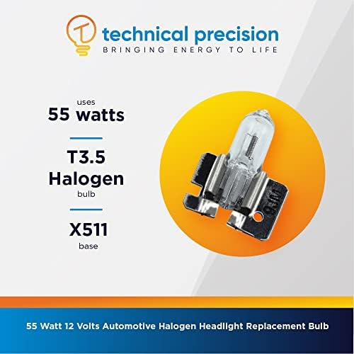 Precisão técnica 55W 12V H2 Substituição de lâmpada de farol de halogênio automotiva para general general eletrônico G.E 50410 Lâmpada x511 Base - 1 pacote