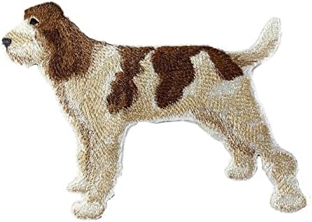 Retratos incríveis de cães personalizados [spinone italiano] Ferro bordado ON/CAW Patch [5 x 4] [Feito nos EUA]