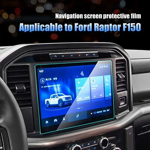 MIYTSYA 1 PC Screen Protector Fils Compatível com Ford F150 2021-2023 Sync4, exibição de navegação de 12 polegadas Dica de vidro temperado GPS Touch Screen Film de proteção
