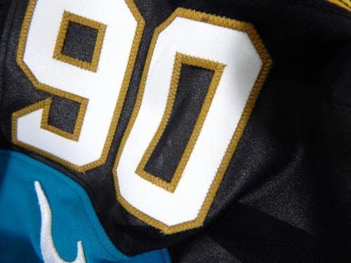 2013 Jacksonville Jaguars 90 Jogo emitido Black Jersey 44 DP36965 - Jerseys de jogo NFL não assinado usados