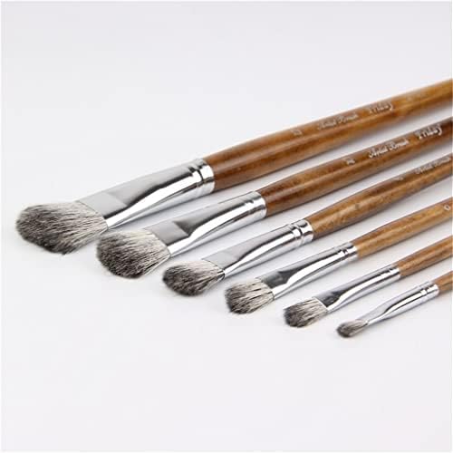 SJYDQ 6pcs escova de cabelo Pravejo de aquarela Supplies de arte de pincel para desenho pintando pincel caneta pintura a óleo pincéis