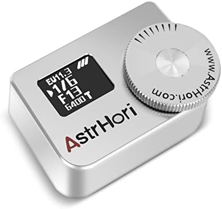 Astrhori AH-M1 Medidor de luz, medição em tempo real OLED, ampla gama de exibição de valor ISO/F/do obturador, com posição de