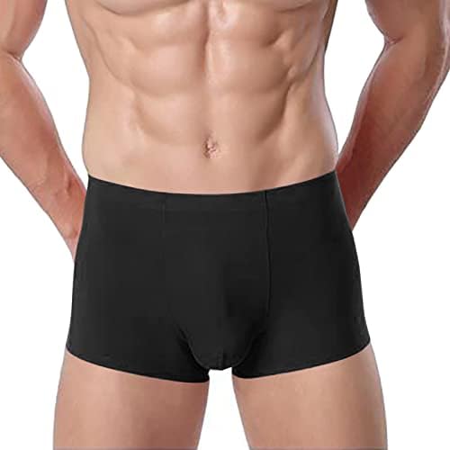 Cueca masculina masculina boxers cueca suave e confortável algodão mal -humorado cuecas malha