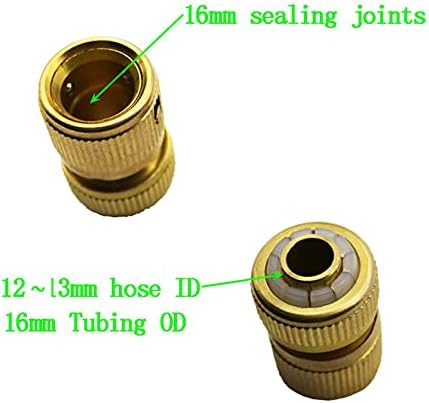 Adaptador do conector da mangueira 5pcs Tubo de cobre Conector rápido para conexão rápida da torneira de mangueira industrial e acessórios