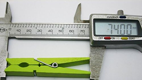 Yongshida Wood Craft Craftins Pin Pegs com pacote verde de Spring 2,9 de 40