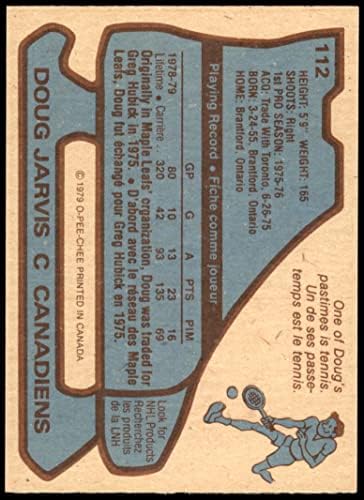 1979 O-Pee-Chee 112 Doug Jarvis Canadiens NM/MT Canadiens