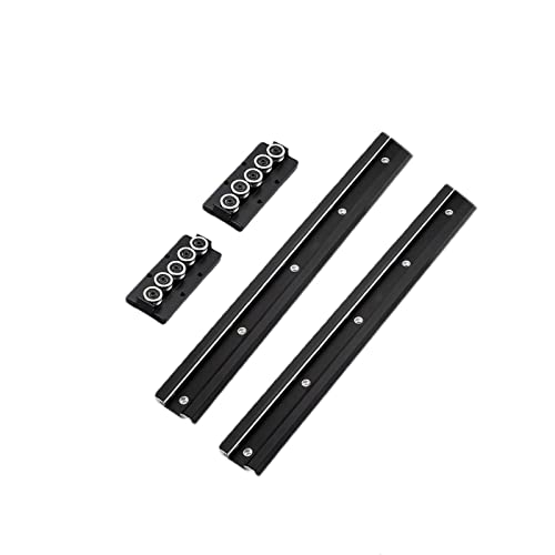 Mssoomm Inner Double Axis Roller Ball Bearing Linear Motion Guide Rail Track SGR10 2PCS L: 1397mm/55 inch + 2PCS SGB10-5UU Five