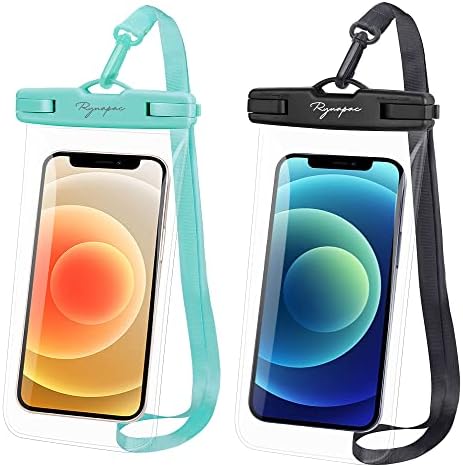 Bolsa impermeável e capa de telefone celular Conjunto - Ideal para esportes aquáticos de praia, passeios de barco, snorkeling,