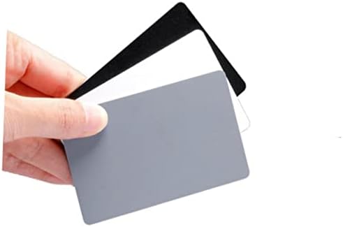 Solustre 8 PCs Card de balanço branco Correção de cor digital Ferramenta de filme Film Medidor de luz Cinza Cartões Referência
