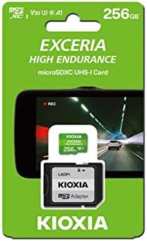 Kioxia 256 GB MicroSD Exteria High Endurance Flash Memory Card U3 V30 C10 A1 Leia 100MB/S Write 85MB/S LMHE1G256GG2