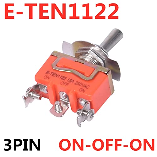 1PCS 15A 250V SPST 2 4 6 Terminal On Off altern switch auto-bloqueio