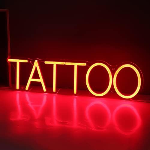 Britrio Tattoo Neon Light Wall Sign para Tattoo Salon Studio Shop Led Led Wall Art Decor para lojas de negócios Janela