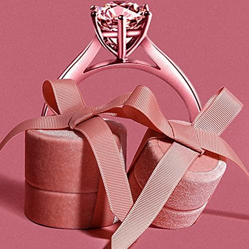 Caixa de jóias de jóias de anel rosa Fayada Caixa de presente premium/caixa de anel premium com elegante laço de seda