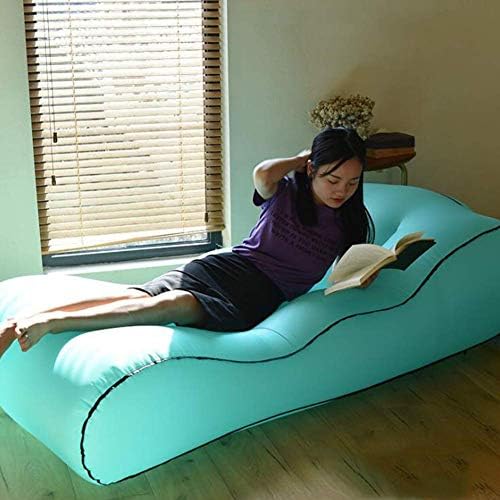 Guangming - Sofá de ar inflável de espreguiçadeiras, sofá -mam portátil à prova d'água portátil com vazamento de ar, com 200 kg,