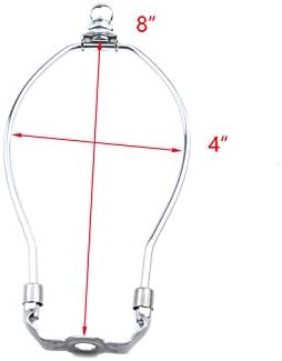 Coshar de 8 polegadas Sombra de lâmpada de harpa DIY Supplia de substituição de iluminação para encaixe de luz de mesa