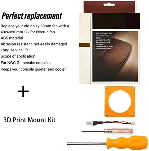 Kit de montagem impressa 3D do ventilador, Kit Professional de Montagem de Impressão 3D para NGC GameCube Game Console Acessórios