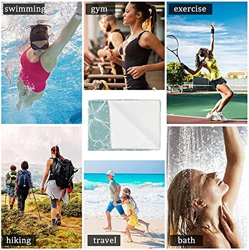 Deyya 2 Pacote Microfiber Gym Towels Sports Fitness Workout Toalha de suor reutilizável Para manter o resfriamento
