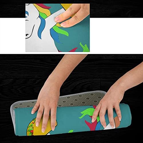 Dabbing Unicorn Taco Flanela não deslizamento tapete 24 × 16in Multifuncional rápido Tapete de banheiro seco de tapete seco