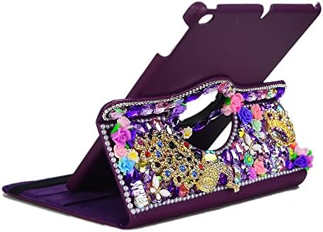 Estojo de bling stenes compatível com samsung galaxy tab S8 Ultra 2022 14,6 polegadas - estiloso - 3D Crown Handmade Crown