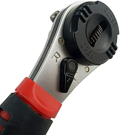 XJJZS Ajustável Torque universal multifuncional ajustável Chave de encanamento Auto de 6-22mm Ratchet Ferramenta de reparo multitool