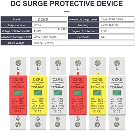 Scruby AC SPD 1P 40KA House Surge Protector Protetor Proteção Protetora de baixa tensão Dispositivo 275V 385V
