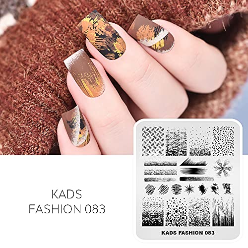 KADS Placa de estampagem da unha Modelo de moda Ferramenta de decoração de unhas