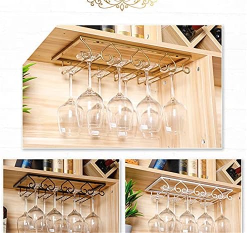 Gabinete de vinho da família de vidros de vinhos de cabeça para baixo cabine de ferro forjado 3-7 calha de vidro de vinho vidro