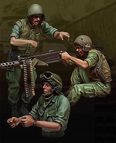Goodmoel 1/35 Vietnã Guerra dos EUA Corpo de Tanques Soldier Modelo Soldier Model Kit/Kit em miniatura não montado e sem pintura/XH-5915
