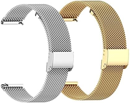 EEOMOIK 2PCS para Garmin Vivoactive 3 4 4S Strap Venu Sq Band ForerUnner 245 645 Bracelet Watch Accessoires Vivoactive