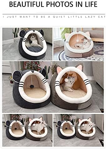 Produtos semi-fechados SCDCWW para animais de estimação Removíveis e laváveis ​​Pet Supplies for Cats Acessórios Little House Cushions Plush)