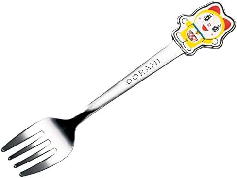Doraemon 105084 Drami Stainless Steel Fork, Tableware Goods, talheres, 5,4 polegadas, Halo, fabricado no Japão
