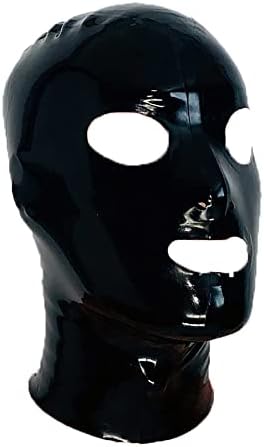 Hazipan Unissex Latex capuzes com zíper personalizado Cosplay Cosplay Máscara de gato de borracha de festas de borracha Máscara