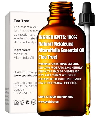 Óleo da árvore do chá para o óleo da pele e da árvore do chá para o conjunto de pele - de óleos essenciais de grau terapêutico