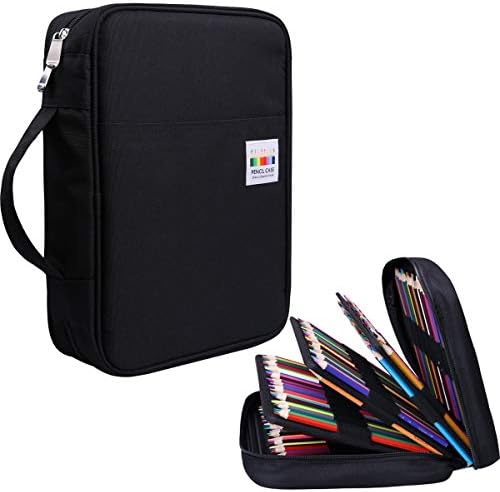 Jakago 220 slots colorido capa de lápis de grande capacidade para caneta para artista estudantil adulto menina zíper