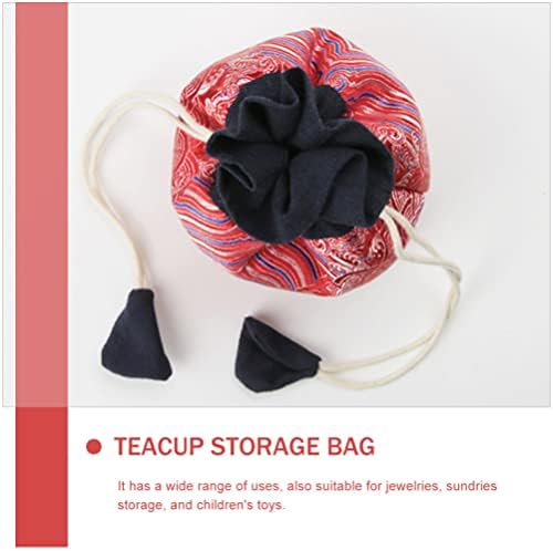 Bolsa de armazenamento de teaware upkoch travel saco de garada de chá de chá de chá de chá de chá de chá ao ar livre organizador